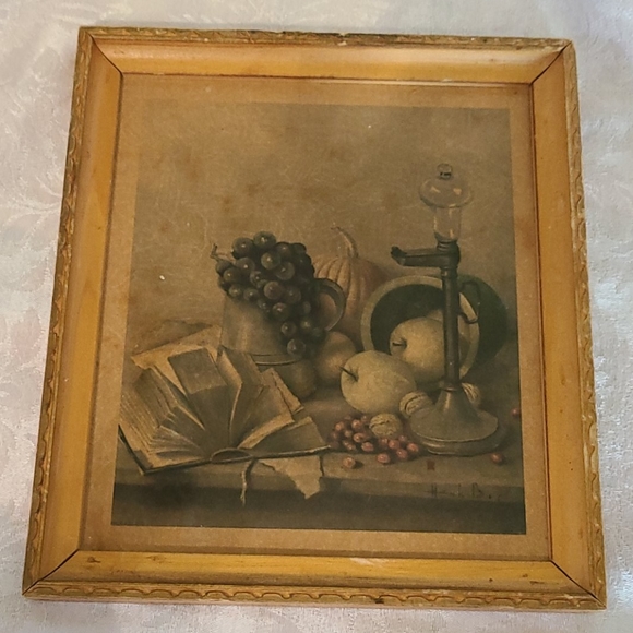 Vintage Wall Art Vtg Fruit Framed Art Decor Poshmark